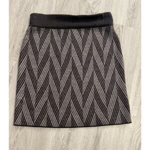 Willi Smith Wool Blend Knit Mini Chevron Skirt Sm Dark Academia Preppy Y2k Punk